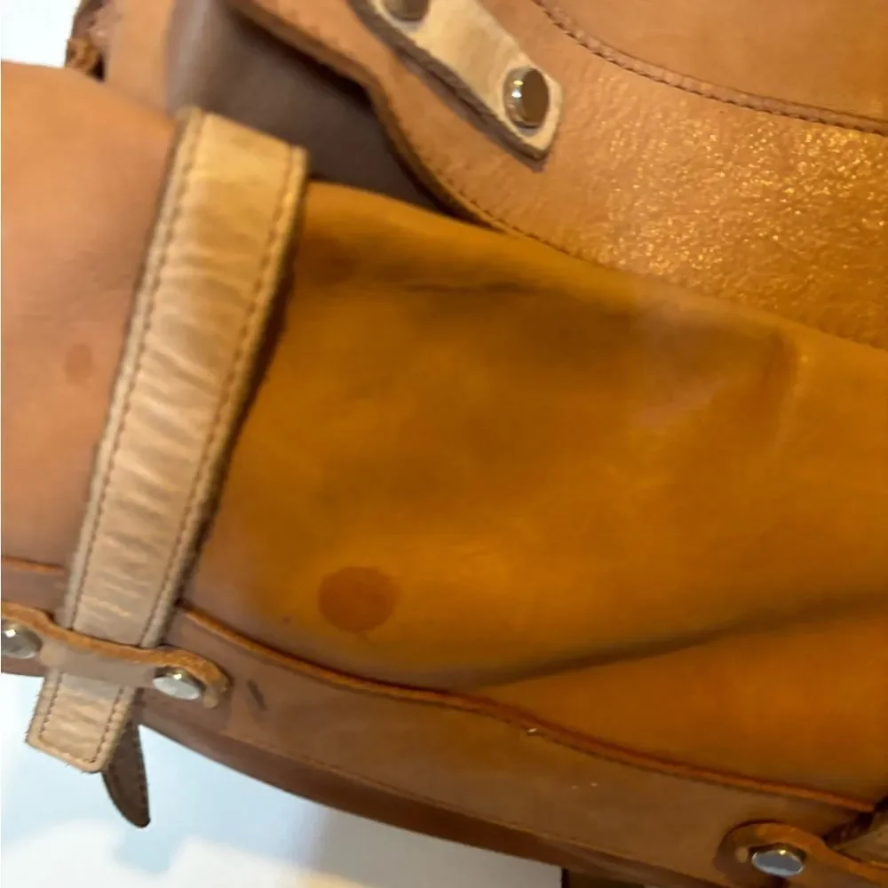 Carlo Cecchini Montana waxed travel bag book bag shoulder bag calf backpack Z7